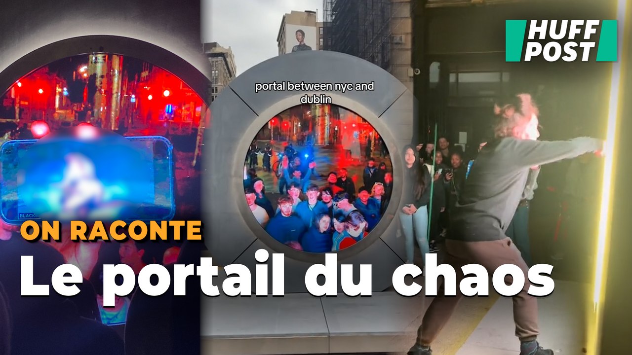 Un « portail » futuriste installé entre New York à Dublin : sans surprise, ça a vite dégénéré