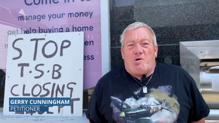 Gerry Cunningham and Alan Welch speak out about the closure of TSB, Sheerness