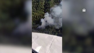 Çıkan orman yangını kontrol altına alınmaya çalışılıyor