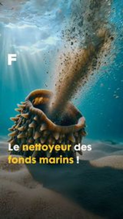Cette limace est le nettoyeur des fonds marins ! #science #ecologie