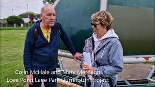 Colin McHale and Mary Mernagh explain the new Love Pond Lane Park Durrington Project