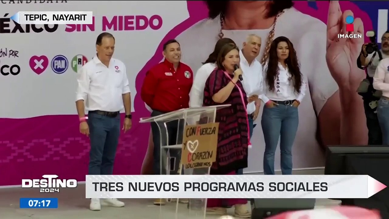 Xóchitl Gálvez anuncia que impulsará tres nuevos programas sociales