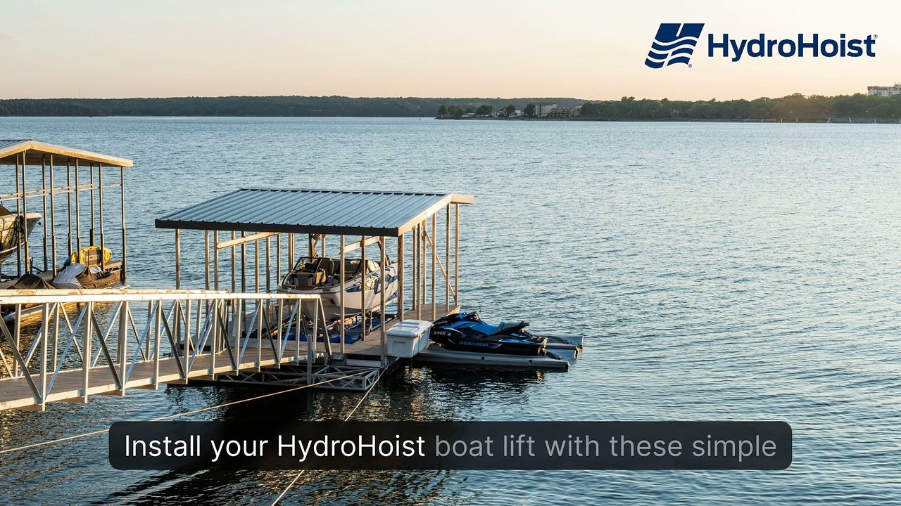 How to Effortlessly Install Your HydroHoist Boat Lift - landscape ...