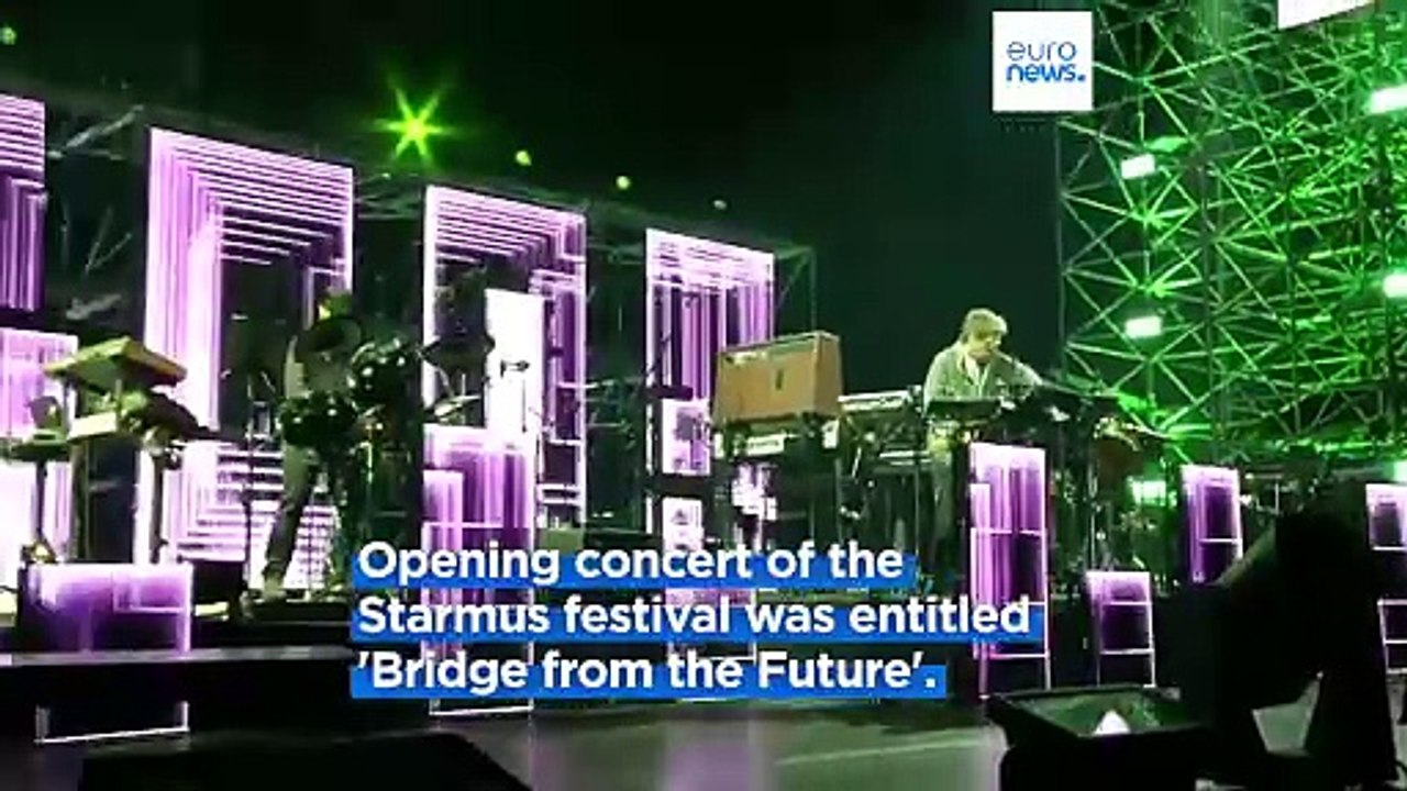 Brian May and Jean-Michel Jarre in concert in Bratislava