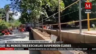 En Morelos, al menos tres escuelas de Huitzilac suspenden clases por incremento de violencia