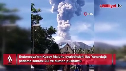 İbu Yanardağı patladı
