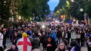 Gürcistan'da ‘yabancı etkinin şeffaflığı’ gösterileri devam ediyor