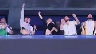 Travis Kelce, Gigi Hadid, and Bradley Cooper Sing Along at Taylor Swift Concert