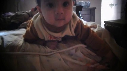 6 month old baby climbs of the bed