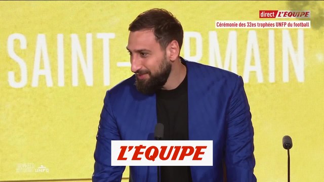 Gianluigi Donnarumma élu meilleur gardien de la saison en Ligue 1 - Foot - Trophées UNFP
