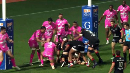 TOP 14 - Essai de Emmanuel MEAFOU 2 (ST) - Stade Toulousain - Stade Français Paris