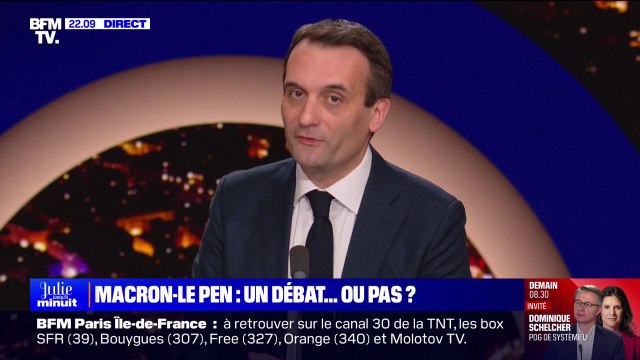 Florian Philippot (Les Patriotes): un débat entre Emmanuel Macron et Marine Le Pen, ce n'est pas un duel mais un duo