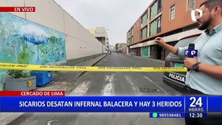 Infernal balacera cerca de la iglesia Las Nazarenas deja tres heridos en el Cercado de Lima