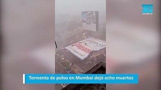 Tormenta de polvo en Mumbai dejó ocho muertos