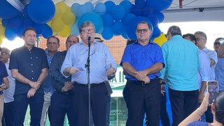 Durante entrega de obras, governador confirma apoio ao prefeito Ceninha Lucena em Bonito de Santa Fé