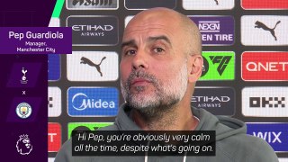 Guardiola baffled by 'squeaky bum time'