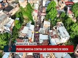 Miranda | Habitantes del mcpio. Sucre marchan en rechazo al bloqueo imperialista contra Venezuela