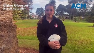 Netball: Koroit teenager Chloe Gleeson, HFNL 2024