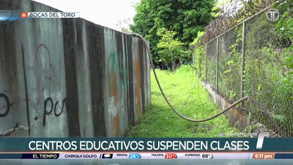 Suspenden clases en Almirante por crisis de agua