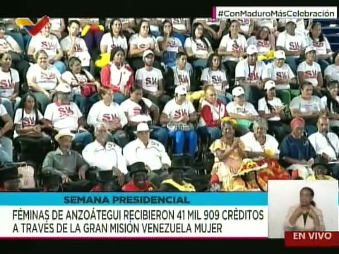 Féminas venezolanas respaldan políticas sociales impulsadas por el Pdte. Nicolás Maduro