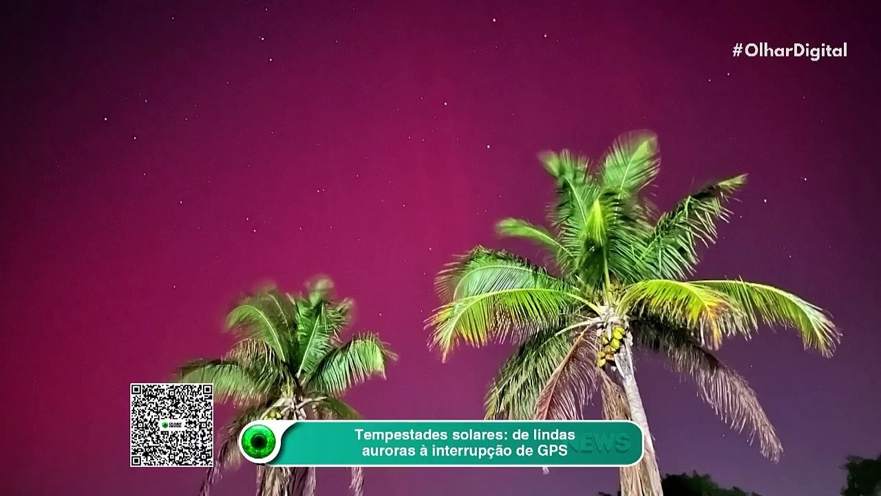 Tempestades solares de lindas auroras à interrupção de GPS