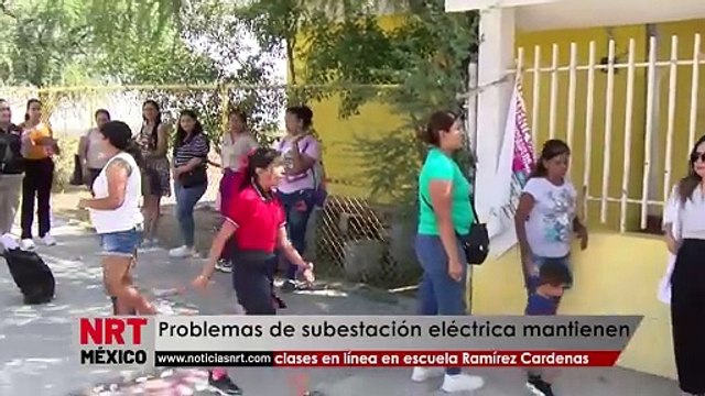 Problemas de subestación eléctrica mantienen clases en línea en escuela Ramírez Cardenas