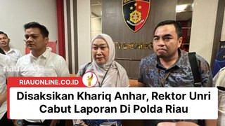 Disaksikan Khariq Anhar, Rektor Unri Cabut Laporan Di Polda Riau