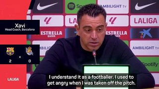 Xavi understands 'angry' Lewandowski after substitution