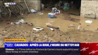 Orages: dans le Calvados, après la boue, l'heure est au nettoyage