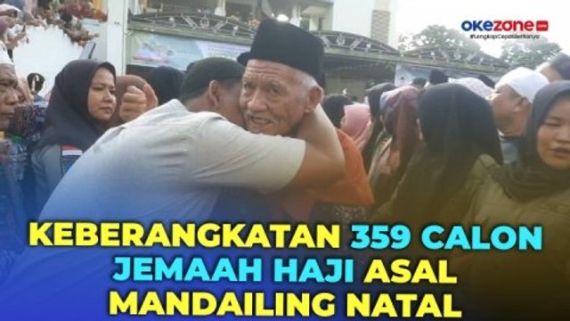Pelepasan Keberangkatan 359 Jemaah Calon Haji Asal Mandailing Natal, Diwarnai Isak Tangis Keluarga