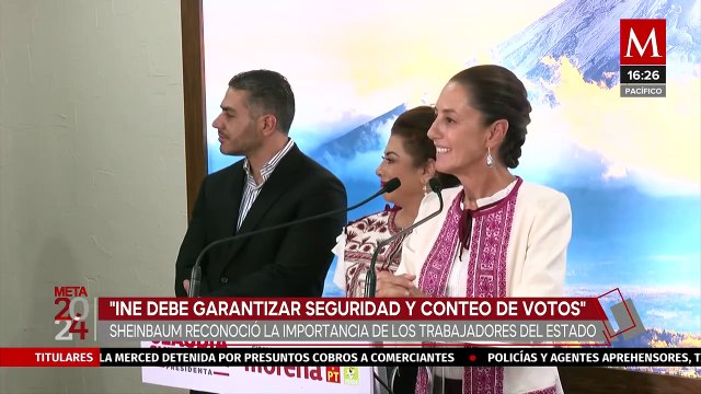 Claudia Sheinbaum asegura que el INE debe garantizar seguridad y conteo de votos