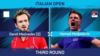 Medvedev digs deep against Medjedovic in Rome