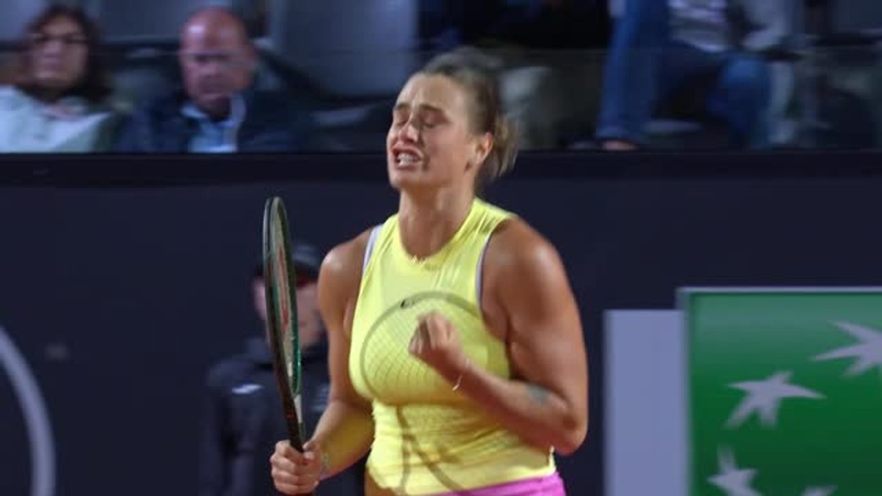 Rome - Une Sabalenka renversante s'impose face à Svitolina - Vidéo ...