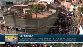 Comunidades en Petare se movilizaron en rechazo a las sanciones de EE.UU.