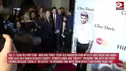 Zayn Malik Turns His Phone off to Spend Time With His Animals.