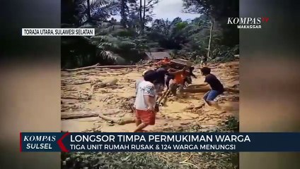 Longsor Timpa Permukiman Warga di Kabupaten Toraja Utara