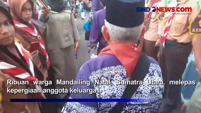 Isak Tangis Keluarga Iringi Pelepasan Keberangkatan 359 Jemaah Calon Haji Asal Mandailing Natal