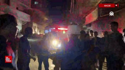 İsrail'in Gazze'de bir eve hava saldırısı düzenledi