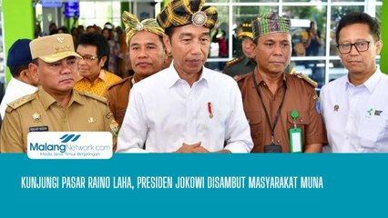 Kunjungi Pasar Raino Laha, Presiden Jokowi Disambut Lautan Masyarakat Muna