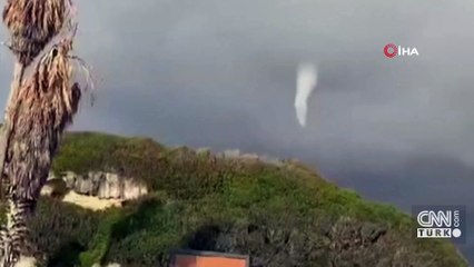 Korkutan anlar! Hortum böyle geldi...