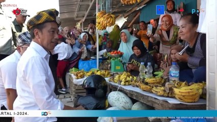 Kunjungi Pasar Laino Raha, Presiden Jokowi Disambut Lautan Masyarakat Muna