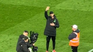 Klopp fights back tears as Liverpool fans serenade him at final away game