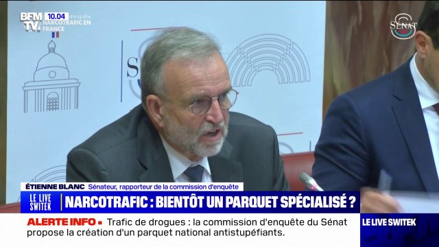 Narcotrafic: Si vraiment on avait pris la mesure du risque, on aurait d'ores et déjà doté la France de moyens plus puissants affirme le sénateur LR Étienne Blanc