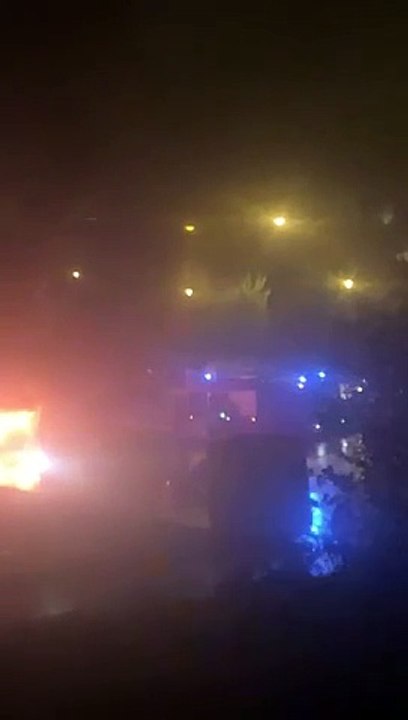 Incendio de un coche en Nueva Segovia