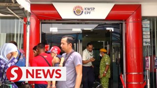 Crowds throng EPF as Account 3 kicks in