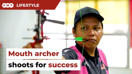 Mouth archer Khairol Redzwan Sidak shoots for success