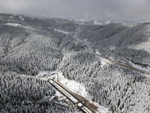 Ilgaz Dağı mayıs ayında beyaza büründü!