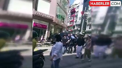 Fatih'te faciadan dönülen kaza kamerada