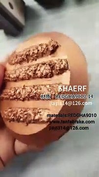 Brake linings, disc pads for Wet monorail TROLLEY LOCOMOTIVES brake friction plate