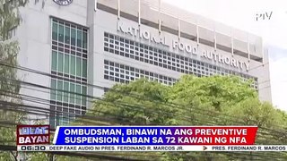 Ombudsman, binawi na ang preventive suspension laban sa 72 kawani ng NFA